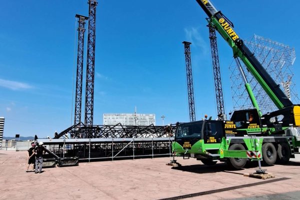 grúa móvil Primavera Sound Barcelona