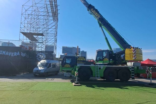 grúa móvil Primavera Sound Barcelona